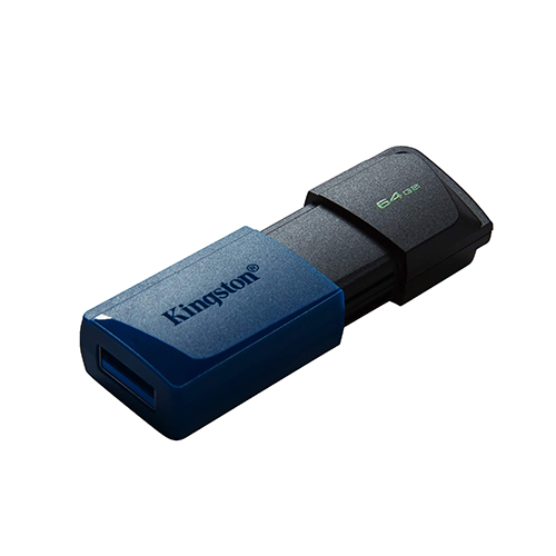 ფლეშ მეხსიერება - Kingston DataTraveler Exodia 64 GB USB 3.2 Black-Blue