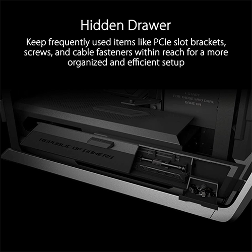 ქეისი - Asus Rog Hyperion GR701 Black - 4x140 Fan