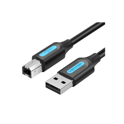 პრინტერის კაბელი - Vention USB 2.0 2მ Black PVC Type