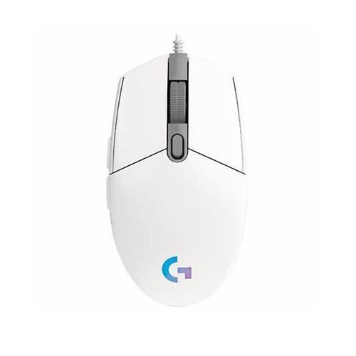 მაუსი - Logitech G203 Lightsync Corded White