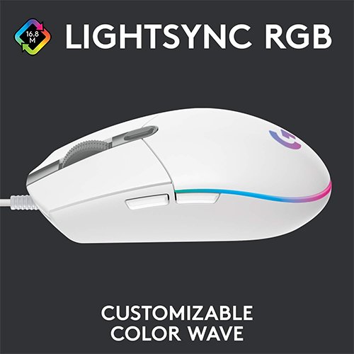 მაუსი - Logitech G102 Lightsync White
