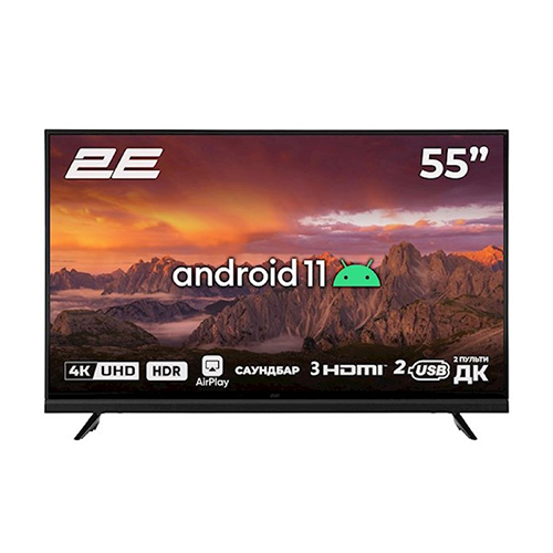ტელევიზორი - 2E 55 Inch 55A06L Smart Android Black 4K