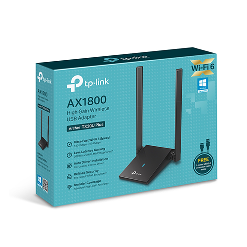 USB Wi-Fi მიმღები - TP-Link Archer TX20U Plus AX1800