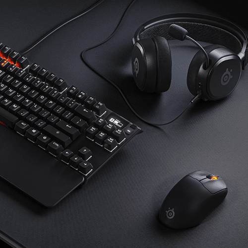 უკაბელო ტენვადი მაუსი - SteelSeries Prime RGB Black Rechargeable WL