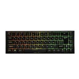 უკაბელო ტენვადი კლავიატურა - 2E Gaming KG360 RGB Black Rechargable WL