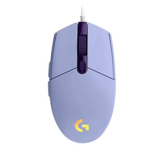 მაუსი - Logitech G203 Lightsync Corded Lilac