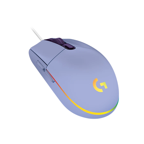 მაუსი - Logitech G203 Lightsync Corded Lilac
