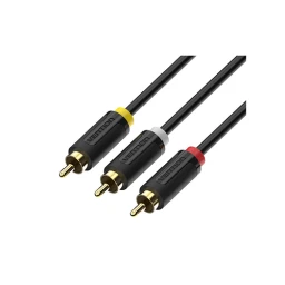 გადამყვანი - Vention 3RCA Male To 3RCA Male AV Cable 1.5მ