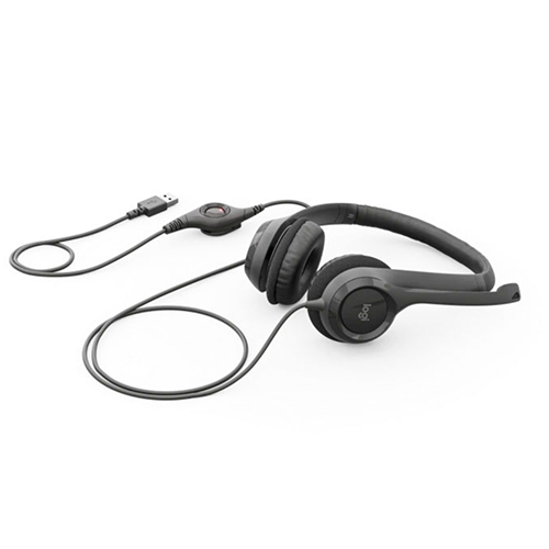 ყურსასმენი - Logiteh H390 Corded Black USB