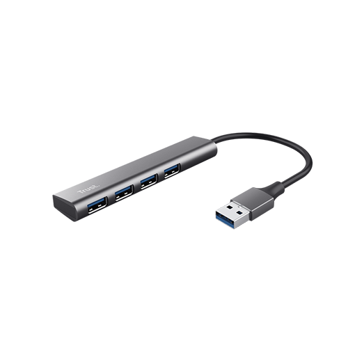USB Hub 4 Port - Trust Halyx 3.2