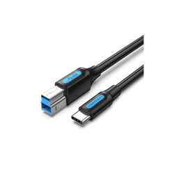 პრინტერის კაბელი - Vention Type-C 3.0 1მ Black