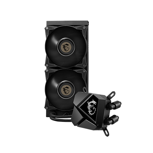 პროცესორის წყლის გაგრილება - Msi Mag Core Liquid P240 240 mm Black