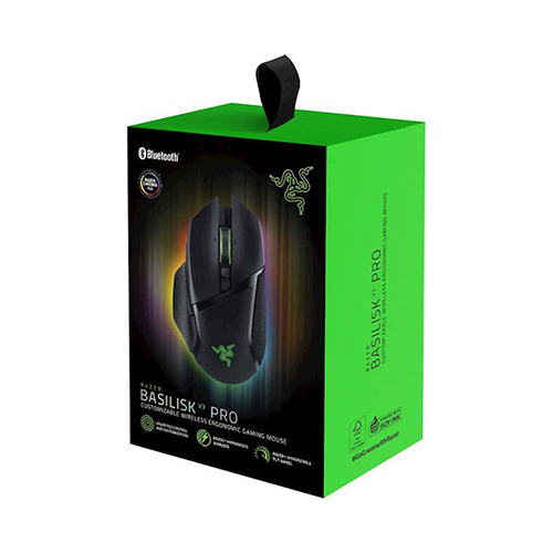 უკაბელო ტენვადი Bluetooth მაუსი - Razer Basilisk V3 Pro RGB USB-A Black Rechargeable WL BT
