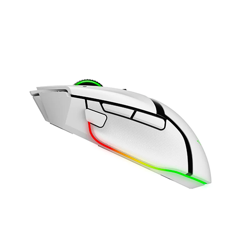 უკაბელო ტენვადი Bluetooth მაუსი - Razer Basilisk V3 Pro RGB USB-A White Rechargeable WL BT