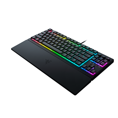 ნახევრად მექანიკური კლავიატურა - Razer Ornata V3 TKL RGB 84key Mecha-Membrane Switch USB EN Black