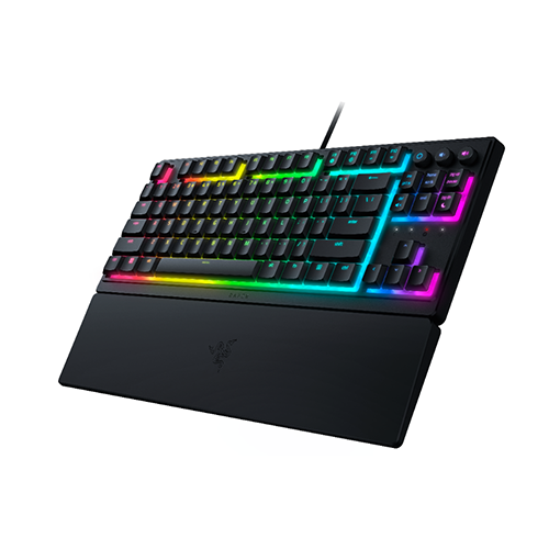 ნახევრად მექანიკური კლავიატურა - Razer Ornata V3 TKL RGB 84key Mecha-Membrane Switch USB EN Black