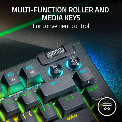 მექანიკური კლავიატურა - Razer BlackWidow V4 RGB Tactile Switch EN Black