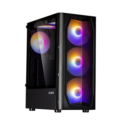 ქეისი - Zalman N4 REV.1 Black - 3x120 Fan RGB + 3x140 Fan LED