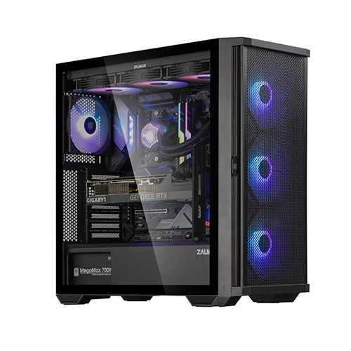 ქეისი - Zalman Z10 Plus Black - 4×120 Fan ARGB