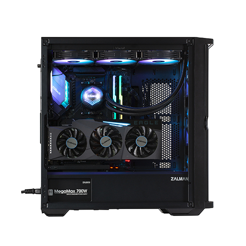 ქეისი - Zalman Z10 Plus Black - 4×120 Fan ARGB