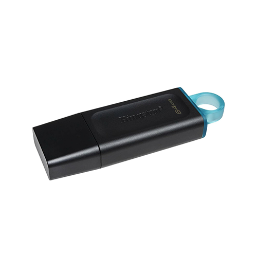 ფლეშ მეხსიერება - Kingston DataTraveler Exodia 64 GB USB 3.2 Black- Blue.