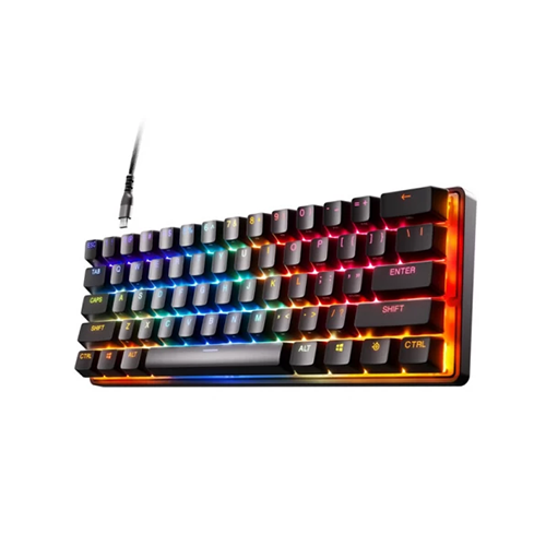 მექანიკური კლავიატურა - SteelSeries Apex Pro Mini Hyper Magnetic Switch EN RGB Black