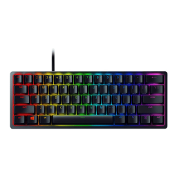 მექანიკური კლავიატურა - Razer Huntsman Mini Red Switch USB US RGB Black