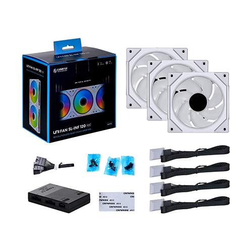 ქეისის გაგრილება - Lian Li SL-INF - 3x120 Fan ARGB White