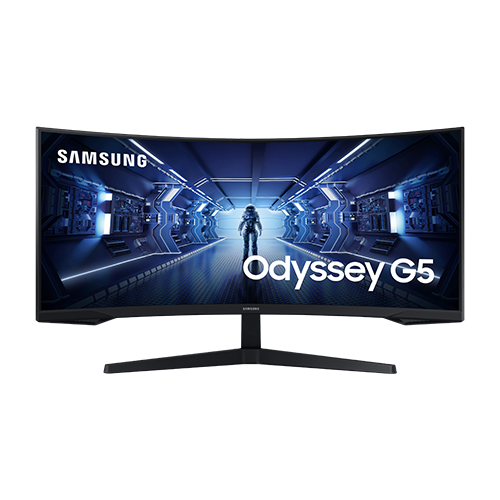 რკალური მონიტორი - Samsung Odyssey G5 LC34G55TWWIXCI - 34 Inch / UWQHD / VA / 165 Hz / 1 Ms