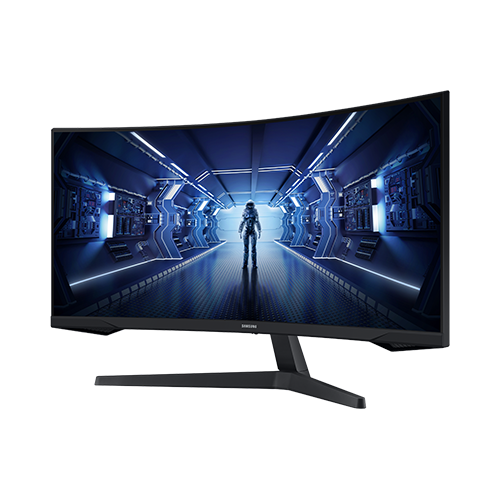 რკალური მონიტორი - Samsung Odyssey G5 LC34G55TWWIXCI - 34 Inch / UWQHD / VA / 165 Hz / 1 Ms