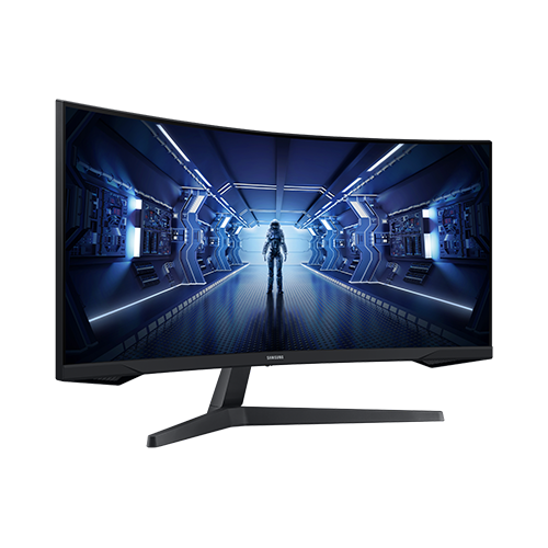 რკალური მონიტორი - Samsung Odyssey G5 LC34G55TWWIXCI - 34 Inch / UWQHD / VA / 165 Hz / 1 Ms