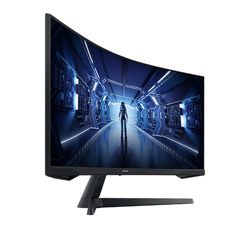 რკალური მონიტორი - Samsung Odyssey G5 LC34G55TWWIXCI - 34 Inch / UWQHD / VA / 165 Hz / 1 Ms
