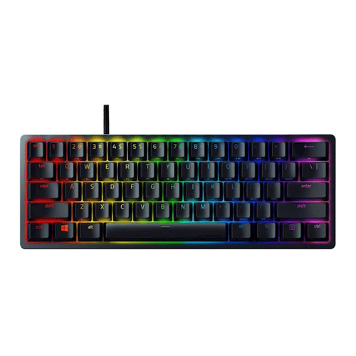 მექანიკური კლავიატურა - Razer Huntsman Mini Purple Switch USB RU RGB Black