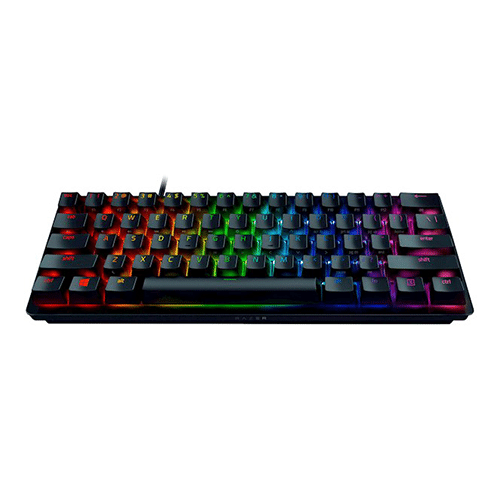 მექანიკური კლავიატურა - Razer Huntsman Mini Purple Switch USB RU RGB Black