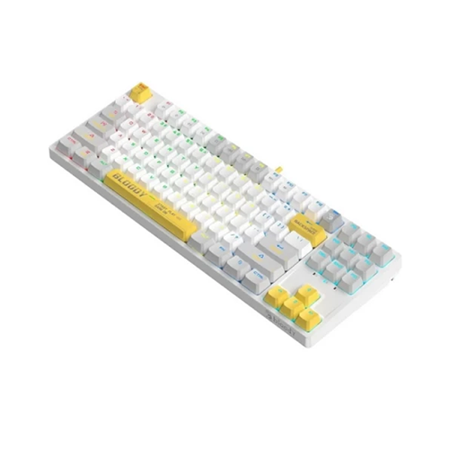 მექანიკური კლავიატურა - A4Tech Bloody S87 RGB Energy White