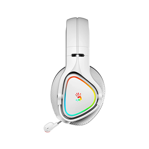 უკაბელო Bluetooth ყურსასმენი - A4Tech Bloody MR710 RGB Dual Mode Grey WL BT