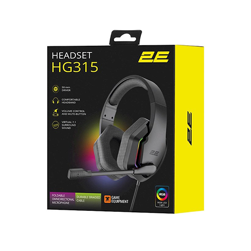 ყურსასმენი - 2E Gaming HG315 7.1 USB-A RGB Black