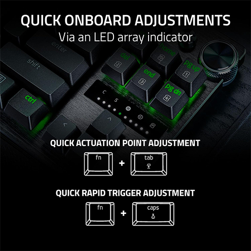მექანიკური კლავიატურა - Razer Huntsman V3 Pro TKL RGB Black