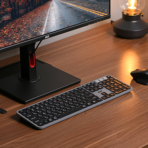 უკაბელო კლავიატურა - 2E KS240 Grey WL BT