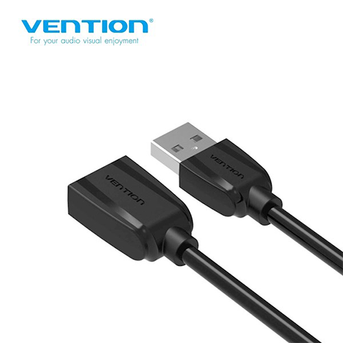 USB დამაგრძელებელი - Vention USB 2.0 A Male To A Female Extension Cable Black 5მ