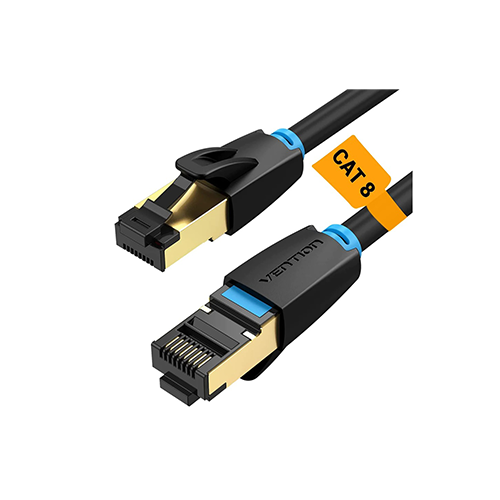ინტერნეტის კაბელი - Vention Cat8 2მ Black