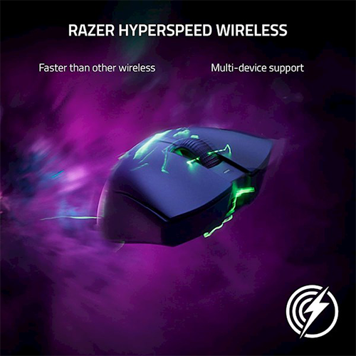 უკაბელო ტენვადი Bluetooth მაუსი - Razer Deathadder V3 Pro Black Rechargeable WL BT