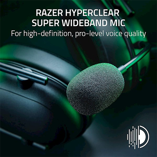 უკაბელო Bluetooth ყურსასმენი - Razer BlackShark V2 HyperSpeed Black WL BT