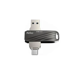 ფლეშ მეხსიერება - Netac US11 USB 3.2 + Type-C 128 GB