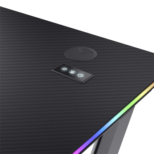 კომპიუტერის მაგიდა - Trust GXT 709 Luminus RGB Desk Black