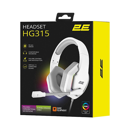ყურსასმენი - 2E Gaming HG315 7.1 USB-A RGB White