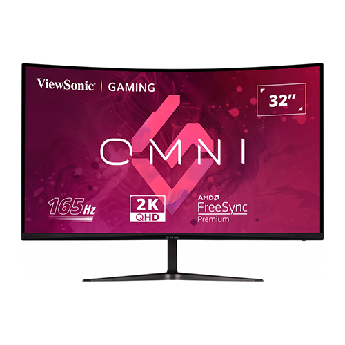 რკალური მონიტორი - ViewSonic Omni VX3218C - 32 Inch / 2K / VA / 165 Hz / 1 Ms