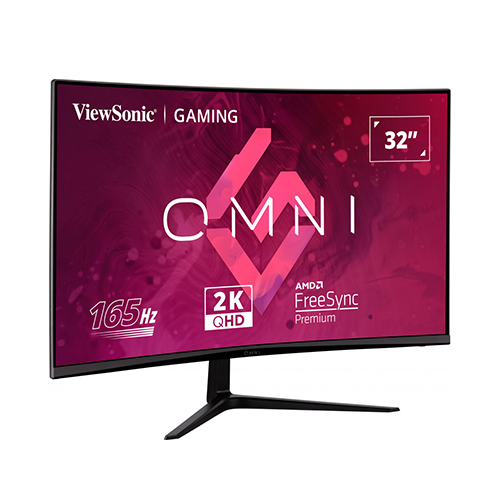 რკალური მონიტორი - ViewSonic Omni VX3218C - 32 Inch / 2K / VA / 165 Hz / 1 Ms