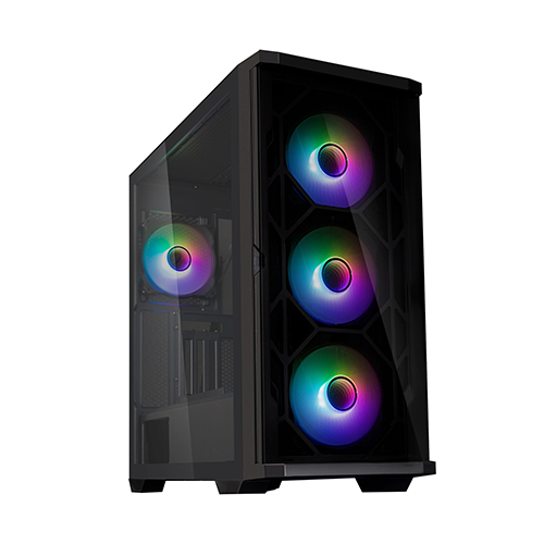 ქეისი - Zalman Z10 Duo Black - 4x120 Fan ARGB
