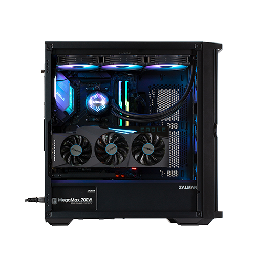 ქეისი - Zalman Z10 Duo Black - 4x120 Fan ARGB